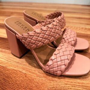 Journee Collection Women's Blush Braided Heels